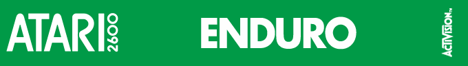 Enduro logo for Atari 2600